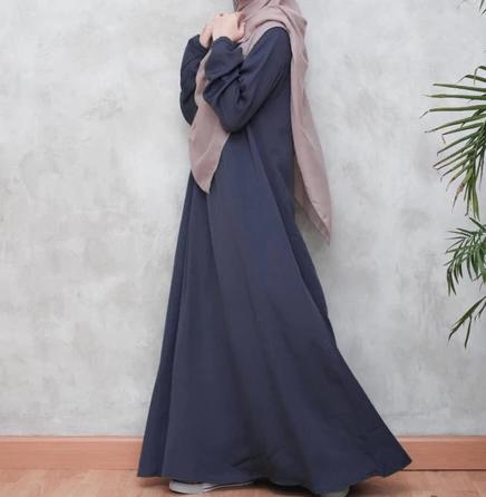 LIVIA  Gamis Polos  Hitam Cringkel airflow lebaran Terbaru 2025 Crinkle Wanita Muslim Nyaman drees  Remaja perempuan Dewasa 1