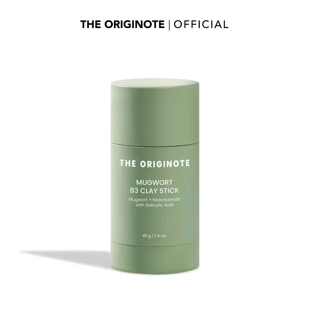 The Originote Mugwort B3 Clay Stick Mask Masker Wajah Mugwort Acne Menenangkan Berjerawat