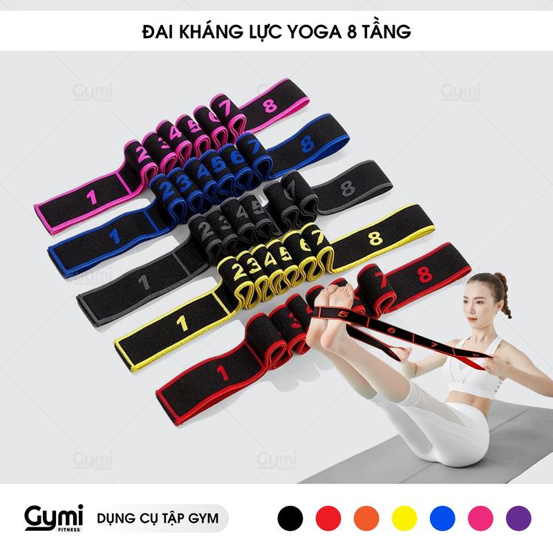 Dây Đai Kháng Lực Chia Tầng Hỗ Trợ Tập Yoga Uốn Dẻo, Tập Múa Gym - Dây Kháng Lực Tập Cơ Chân Tập Cơ Tay