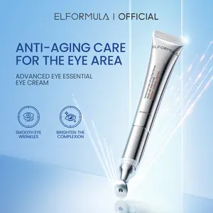 ELFORMULA Advanced Timeless Essential Eye Cream - Treatment Serum Mata Anti Aging Membantu Mencerahkan Mengencangkan Area Mata Kusam  Hitam & Membantu Mengurangi Garis Halus with Niacinamide and Peptides