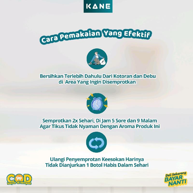 Spray Pengusir Tikus Ramah Lingkungan Semprotan Anti Tikus Rumah dan Mesin Mobil 4