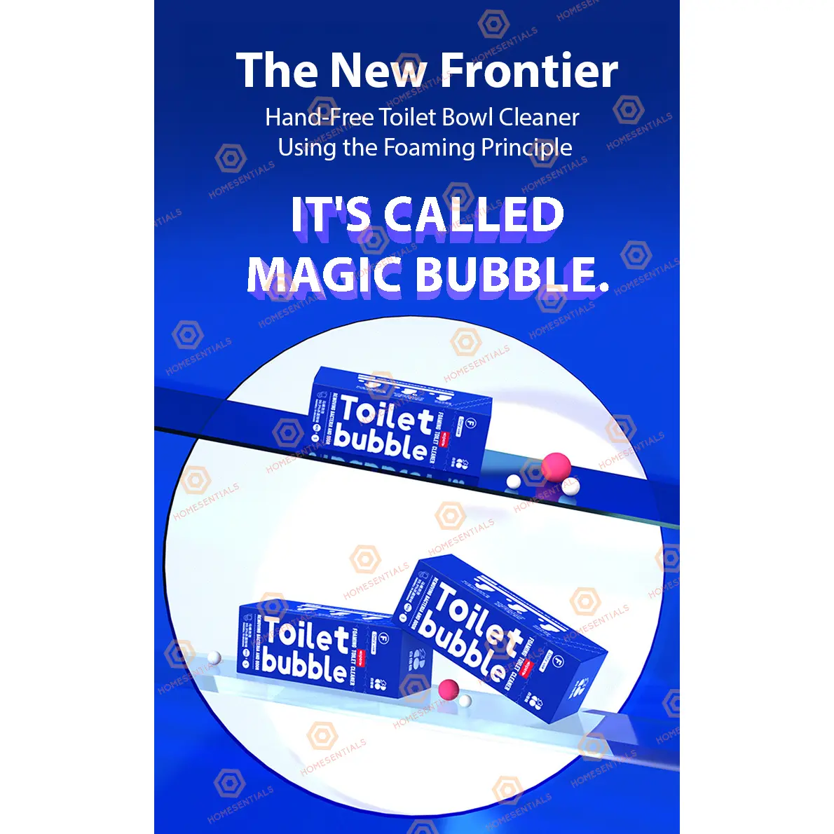 Toilet Bowl Disinfection and Descaling Bubble Toilet Bowl Cleaner Deodorizer Flush Toilet Cleaner for Bathroom Restroom Cleaner Concentrated Household Cleaning
