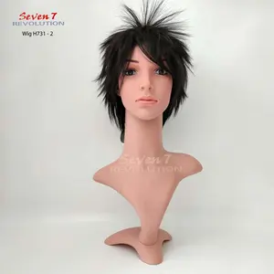 Wig/ Rambut Palsu Pendek Jabrik Natural/ Cosplay Warna (H731)