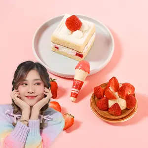 Jessie Beauty Liptint Stain - Ice Cream Tint Strawberry Shortcake  Bibir