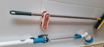 Product Review of Bathroom Self Adhesive Broom Mop Holder Shelf Storage Holders Racks Paste Hooks Wall Mounted Stand Self from N**J 0