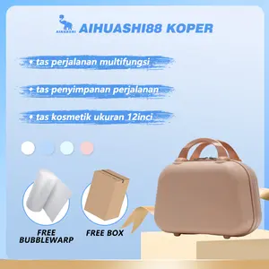 【AIHUASHI88 KOPER】A204 Koper Murah, Tas Kosmetik Ukuran 12 Inci, Wajib untuk Perjalanan, Koper Perjalanan untuk Gadis, Modis, Tas Penyimpanan Perjalanan koper mini lucu  tas mini Kabin