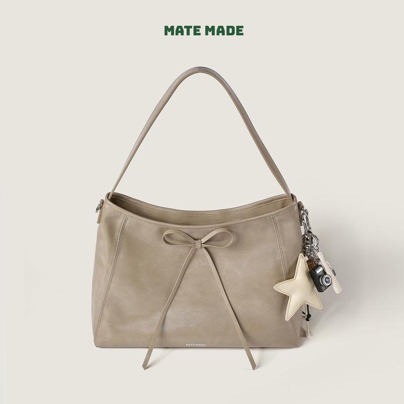 Túi Tote Đeo Vai MATE MADE Ribbon Tote 3 Màu Đi Học Đi làm