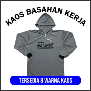 BISA COD BAJU KAOS BASAHAN SABLON  PASUKAN ANTI SAMBAT BARU KERJA PROYEK SAWAH BERKEBUN PETANI LENGAN PANJANG