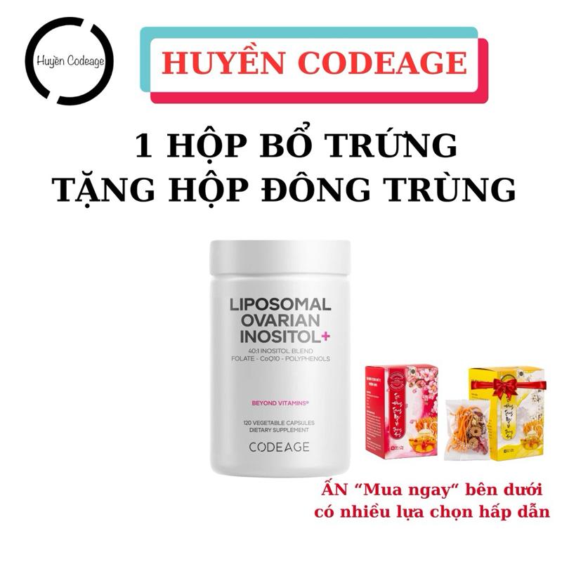    BỔ TRỨNG   Viên uống hỗ trợ trứng Codeage Liposomal Ovarian Inositol 120 viên - Hỗ Trợ Sức Khỏe - HUYỀN CODEAGE 