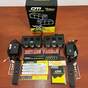 DUROMOTO X3 LAMPU TEMBAK MOTOR MOBIL 3 MATA