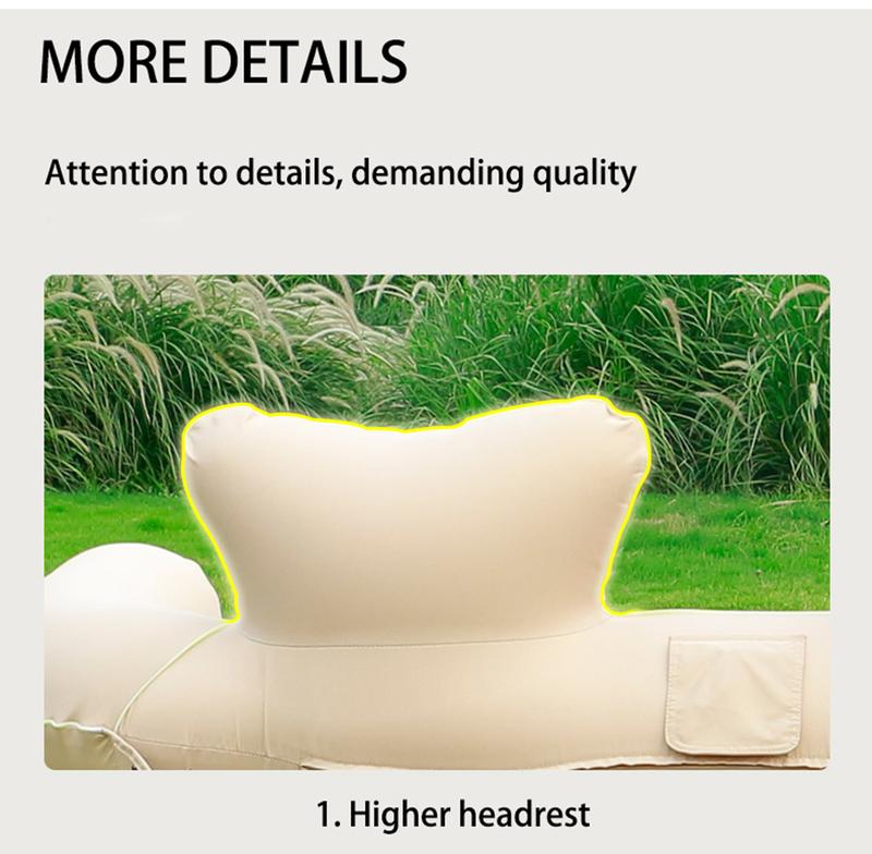 Product Introduction of Air Sofa Bed Inflatable Couch Durable Comfortable Inflatable Sofa Bed Folding Sofa Foldable Outdoor Armchair Stool 6