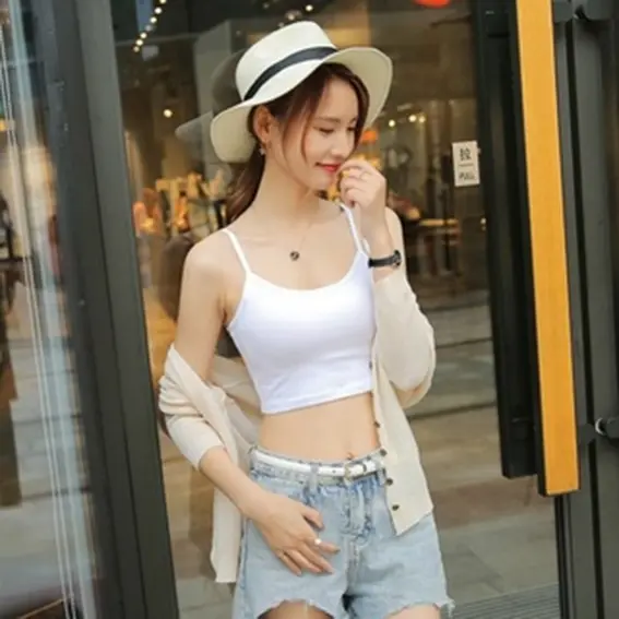 Áo Vest Có Dây Treo Linh Hoạt Năng Cho Nữ, Áo Có Lưng Bên Trong Và Bên Ngoài, Không Tay