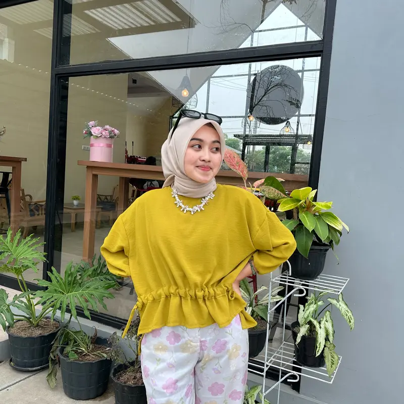 Jennie Blouse LD 136 Oversize Atasan Wanita Terbaru - atasan wanita kekinian - blouse wanita 6