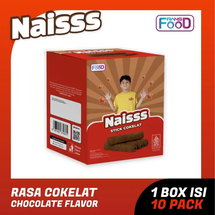 Naisss Rasa Cokelat 18gr - Stick Cokelat Premium Renyah Praktis