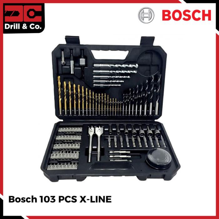 Gambar Bosch 103 Pcs X-Line Titanium Mata Bor & Mata Obeng Set 103 Pcs dari Drill&Co Kota Administrasi Jakarta Barat Tokopedia