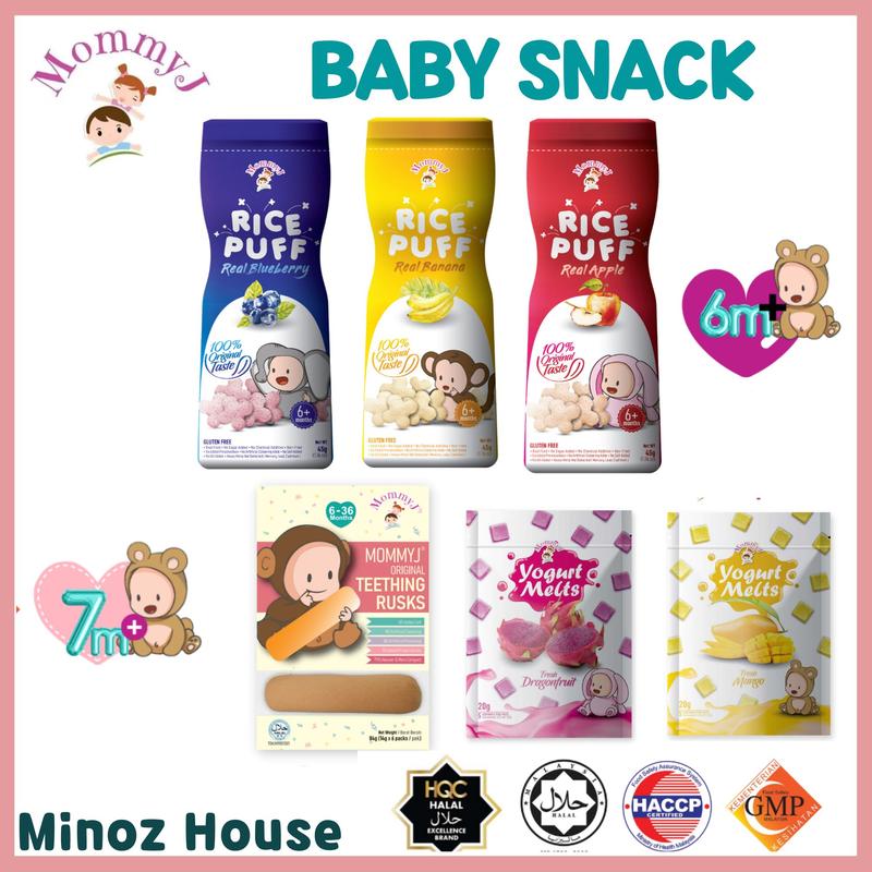 Mommy J / MommyJ / Baby Rice Puff / Biskuit Bayi / Biscuit Baby ...