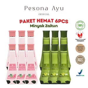 [PAKET 6PCS] PURBASARI Minyak Zaitun / Mawar - Olive Oil With Jasmine Essential Oil 75 / 150ml
