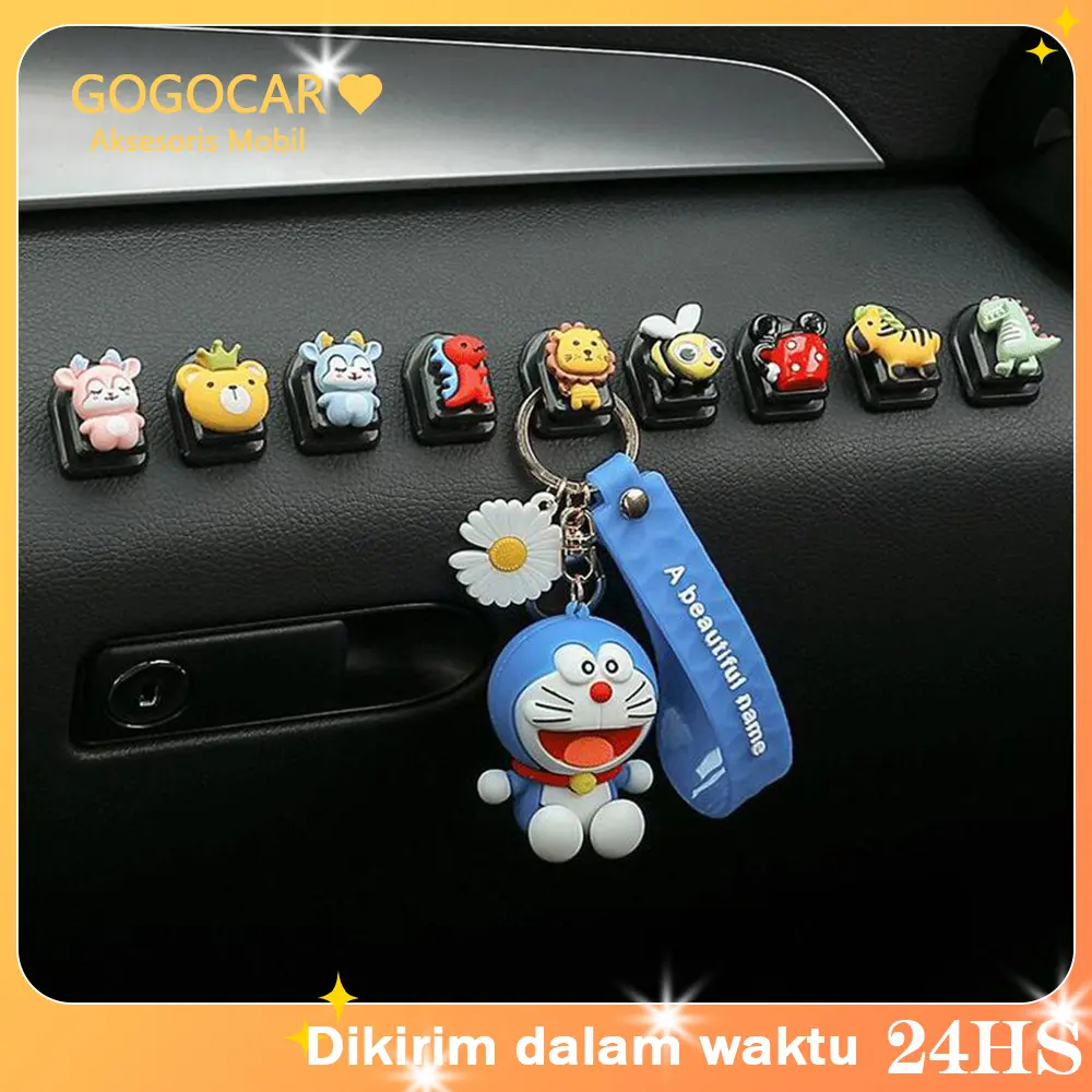 Kait kecil interior mobil interior mobil dekorasi baris depan tempel kait mobil belakang kursi kartun wanita tpr  stowing & tidying Car
