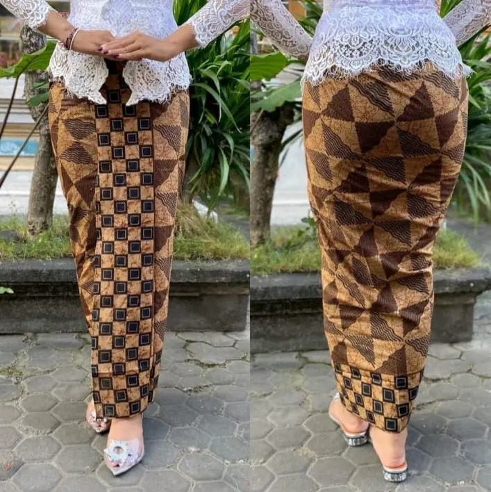 Kamen  Motif batik  Katun lembaran set selendang 2