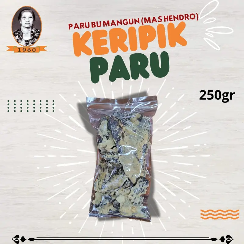 Bu Mangun Keripik Paru Tepung Tebal (100gr & 250gr) 2
