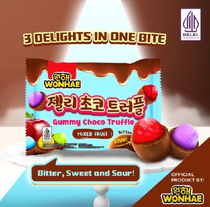 Product Introduction of Wonhae Gummy Choco Truffle Mixed Fruit 35gr 7