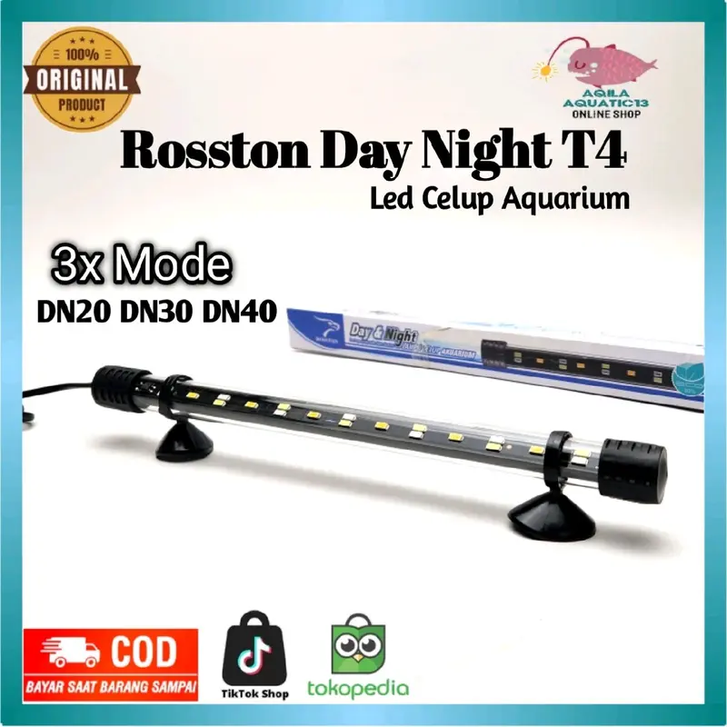 Lampu Led Aquarium ROSSTON DAY N NIGHT 20 30 40 0