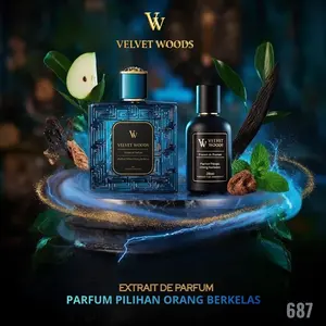 VELVET WOODS | Parfum Pria Penuh Gairah - V3RS4CE 3R05 Inspired Sillage Kuat Tahan 24 Jam - 30ML