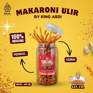 Makaroni Ulir Pedas Gurih Cabai Bawang - Plintiran, by King Abdi