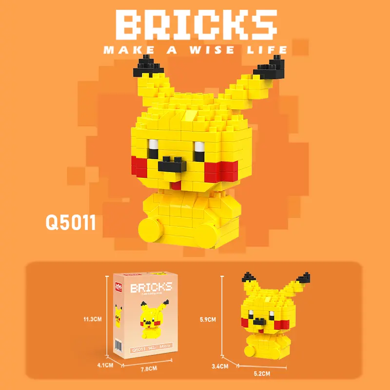 Nano Block Model Kartun Building Blok Mainan Balok Susun DIY Bricks Mini Toys 4