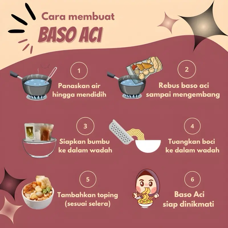 5 BUNGKUS BASO ACI AYAM SUWIR JUMBO PEDAS 1