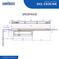 Gambar DEKKSON Concealed Door Closer Penutup Pintu Otomatis Tanam Tersembunyi 60-90KG Penahan Pintu DCL C835 - SILVER dari Dekkson Official Shop Kota Tangerang 2 Tokopedia