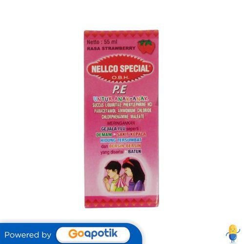 NELLCO SPESIAL OBH PE ANAK SYRUP RASA STRAWBERRY 55 ML