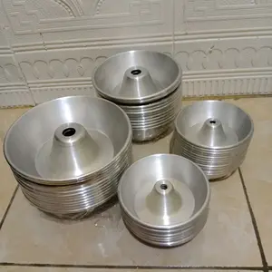 1 Lusin 12 PCS Loyang Bolu Tulban Mini Press Tanpa Sambungan