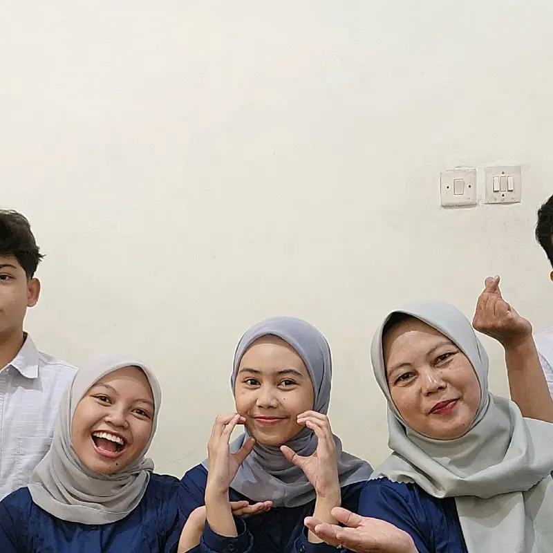 sarimbit baju muslim 2024 terbaru / baju muslim set family keluarga Toyobo Setelan Gamis 5