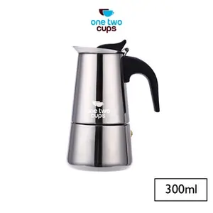 One Two Cups Espresso Coffee Maker Moka Pot Teko 300ml  - Z20