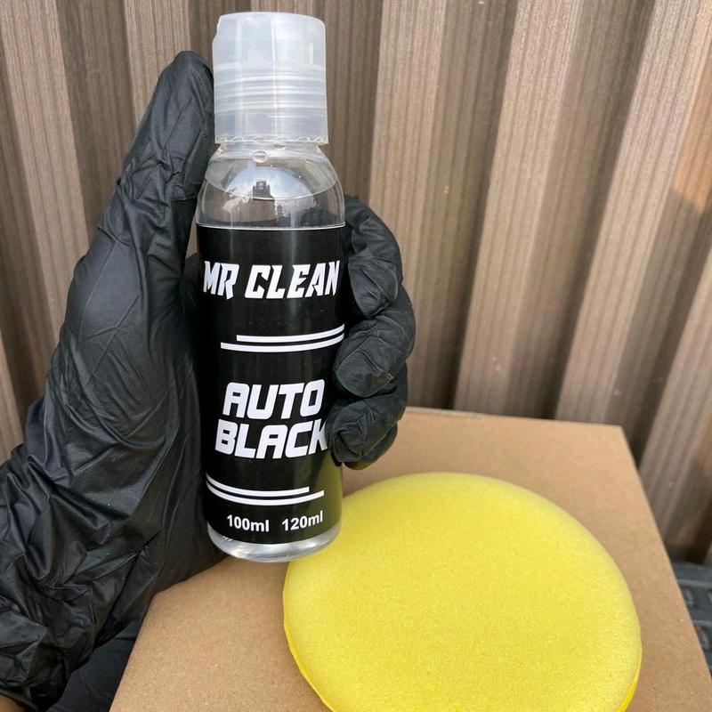 MR CLEAN - Auto Black Penghitam Body Kendaraan Kilat Seperti Baru 100ml - Cat Mobil - Paint, Car Kain dohero 1