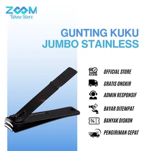 ZTS Gunting Kuku Jumbo Stainless Steel Hitam 8cm Besar
