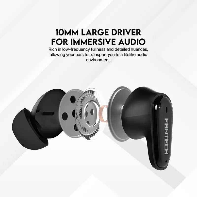 Fantech Life True Wireless Earphone TWS Wave TW13 Bluetooth 5.3 Earbuds, Suara Jernih & Koneksi Stabil 2