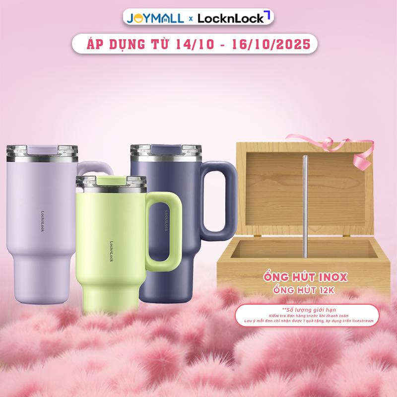 Ly Giữ Nhiệt LocknLock Balance Grip Tumbler LHC4397 900ml, LHC4398 1.2L, Hàng Chính Hãng - JoyMall [tặng ống hút thẳng gốc từ 14/10 - 16/10/25 chỉ có trên livestream]