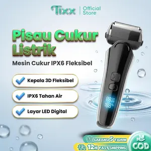 [COD]TIXX Alat Cukur Listrik V-919 IPX6 Tahan Air 600mAh Baterai Tahan Lama 120 Menit Pengisian Cepat 2 Jam Type-C Port Kepala Mengambang Fleksibel Tampilan Digital Ultra-Kompak Portabel Cocok Perjalanan Rumah Gym Kualitas Tinggi Tahan Lama