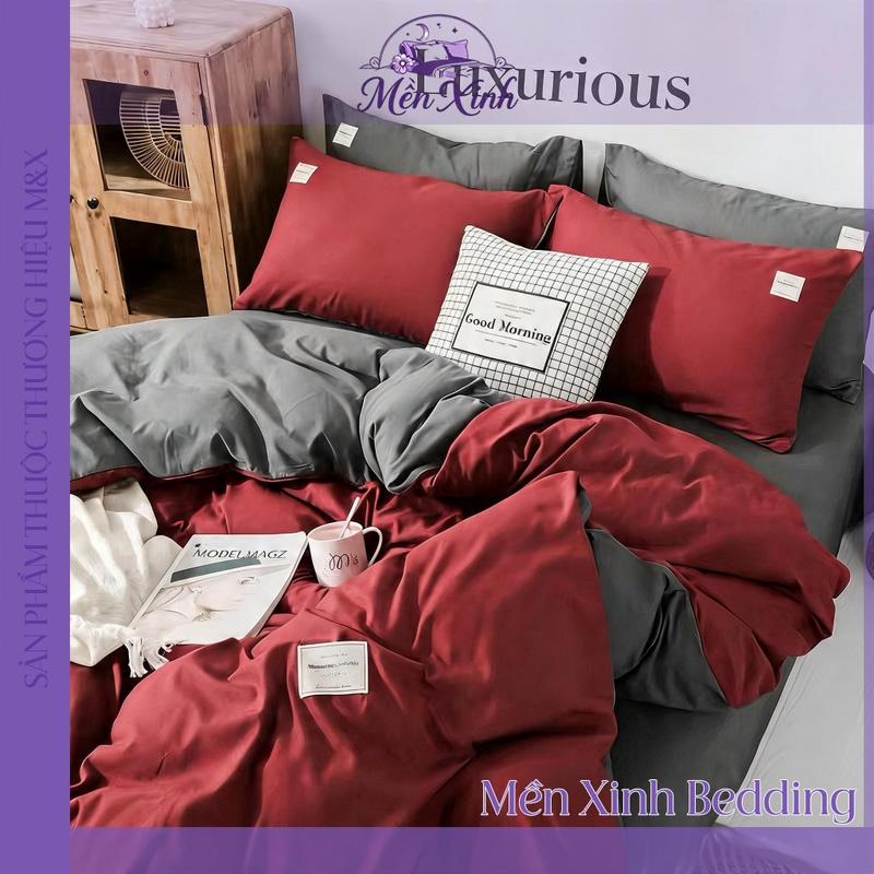 Bộ Chăn Ga Gối Cotton Tici Không Bai Xù Không Phai Màu Set Vỏ Chăn Ga Gối 4 Món Cao Cấp