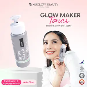 MS GLOW - GLOW MAKER TONER - 60 ML Facial Wajah Mencerahkan Muka Perawatan