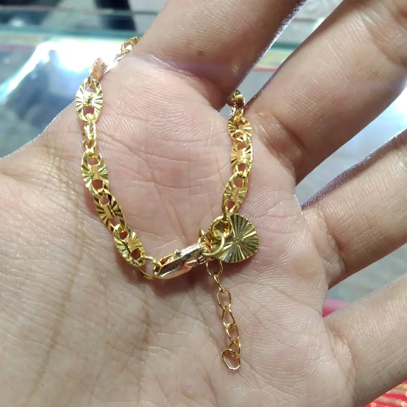 GELANG TANGAN ANAK MODEL PECAH KOPI UKIR,XUPING PREMIUM ANTI LUNTUR 4
