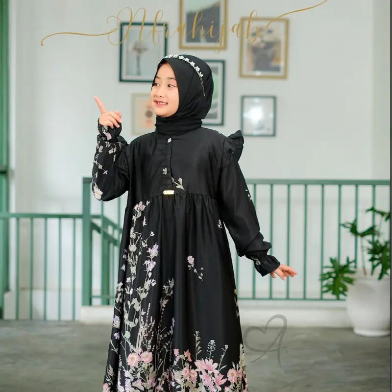 Gamis Anak Maxmara Silk / Gamis Anak Premium Lebaran 2025 5