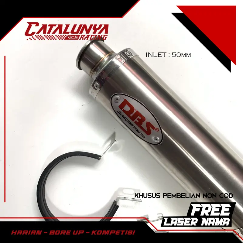 DBS Silencer Knalpot Racing Diameter 50 mm Universal 1