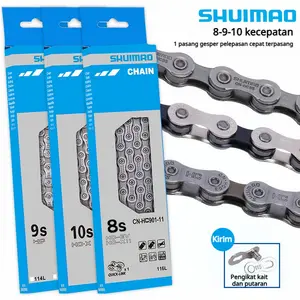 Rantai Sepeda Shuimao 8/9/10 Speed (IG51, HG73, X10) 116L – Cocok untuk MTB, Sepeda Lipat & Roadbike
