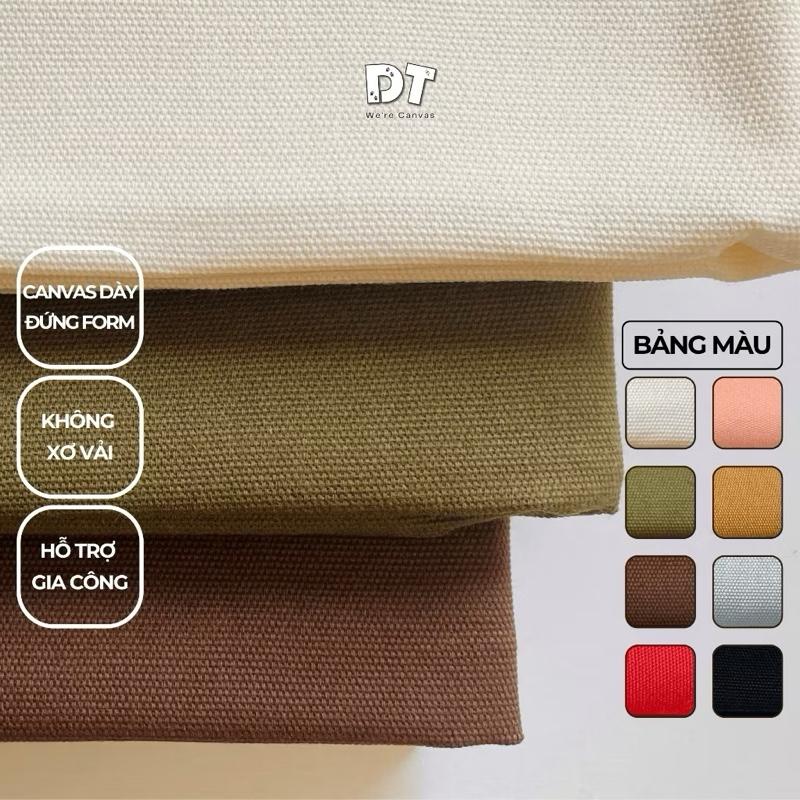  Vải bố canvas DT loại dày cứng giữ form vải bố mộc may túi xách tạp dề phông nền rèm tote bag 