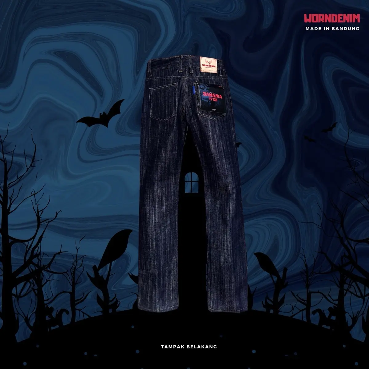 WORNDENIM-Zanama series-raw denim 17 oz-Redline selvedge-buttonfly-Unsanforized-slimstright-non stretch