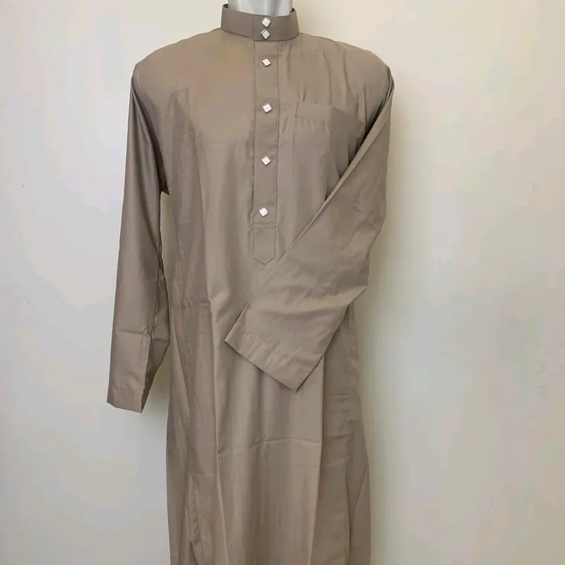 Gamis Saudi Slimfit Pria Dewasa Non Manset  Katun Toyobo lengan Panjang 8