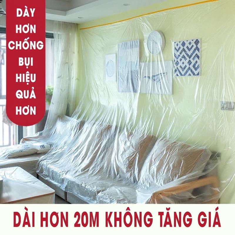 Màng bọc nilon che bụi nội thất đa năng, che phủ, ngăn bụi, bảo vệ nội thất,…